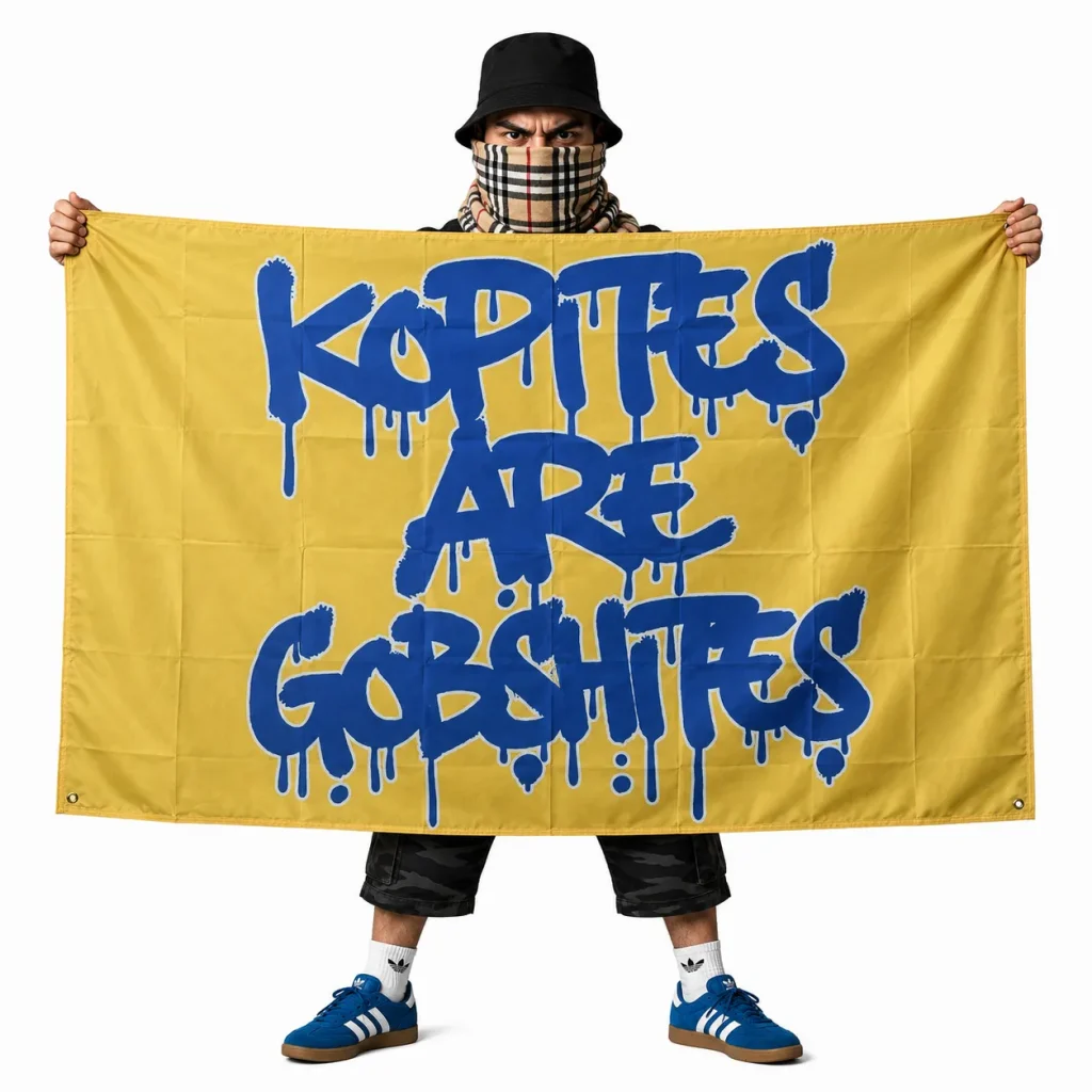 Kopites Are Gobshites 5x3ft Flag