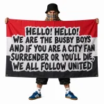 The Busby Boys Song 5x3ft Flag