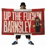 Up The Fuckin Barnsley 5x3ft Flag