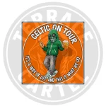 Celtic On Tour 8x8cm Stickers Celtic On Tour Stickers