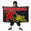 Id Rather Walk Alone Flag Manchester United I’d Rather Walk Alone 5x3ft Flag