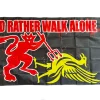 Man Utd Flag Manchester United I’d Rather Walk Alone 5x3ft Flag
