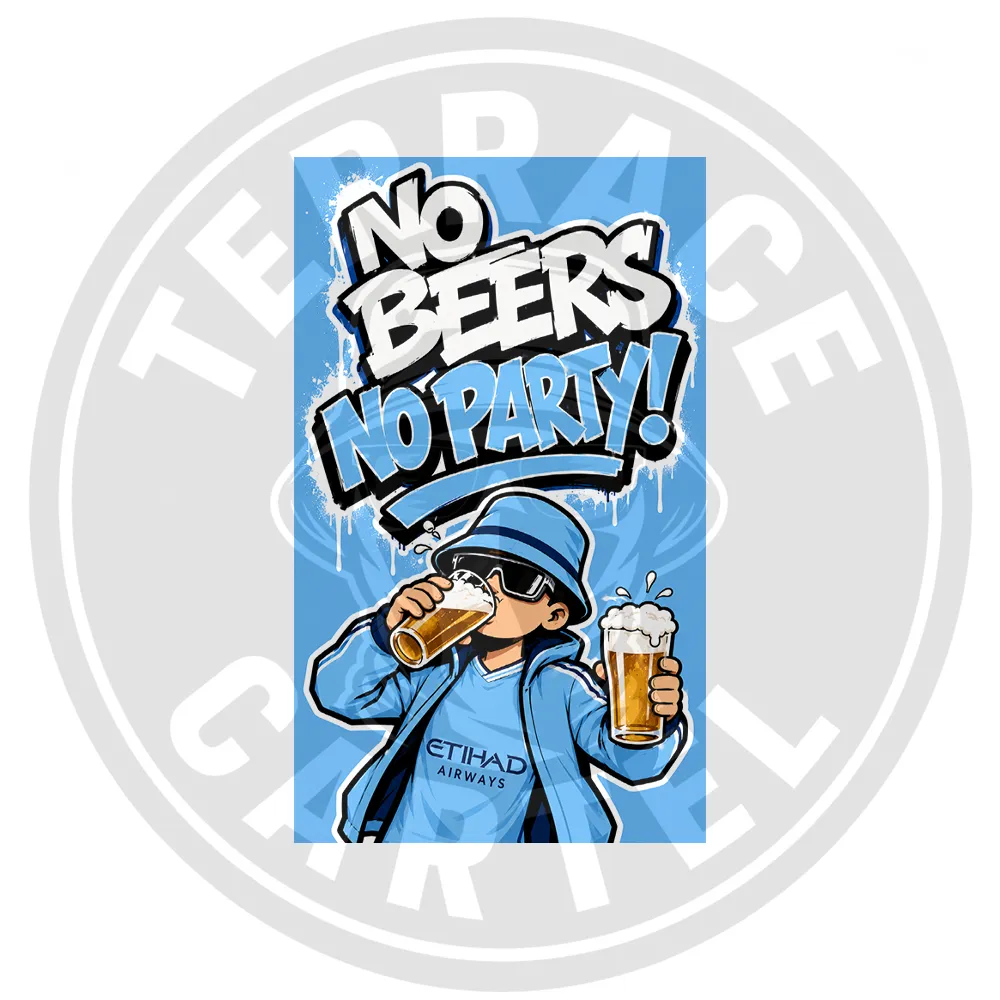 No Beers No Party - Manchester City Stickers