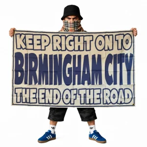 Birmingham City Keep Right On 5x3ft Flag