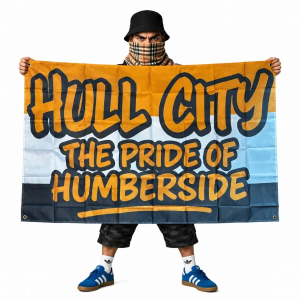 Hull City Flag Hull City The Pride of Humberside 5x3ft Flag