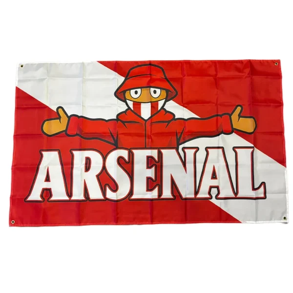 Arsenal Fan Flag Arsenal Fan 5x3ft Flag