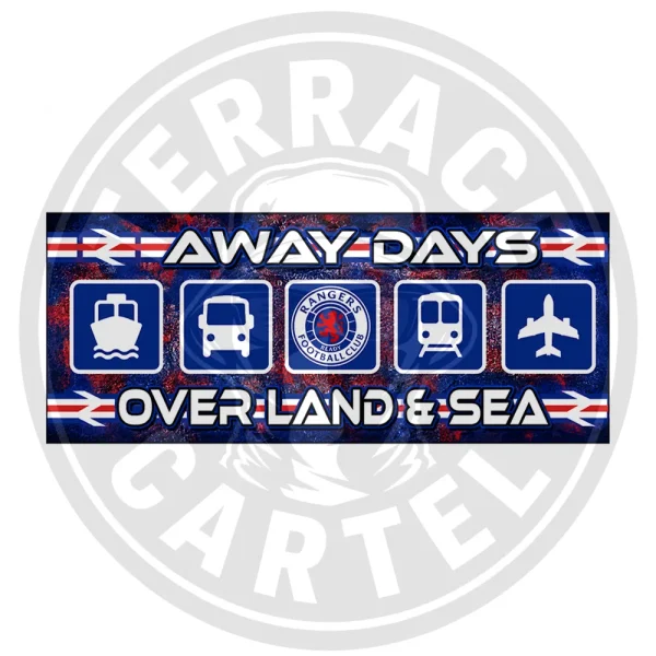 Awaydays Rangers Over Land & Sea Stickers Over Land & Sea - Rangers Stickers