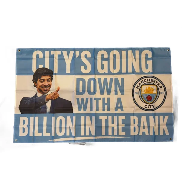 City's Going Down With a Billion Flag City's Going Down With A Billion On The Bank 5x3ft Flag
