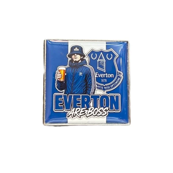 Everton Are Boss Badge Everton Are Boss Pin Badge
