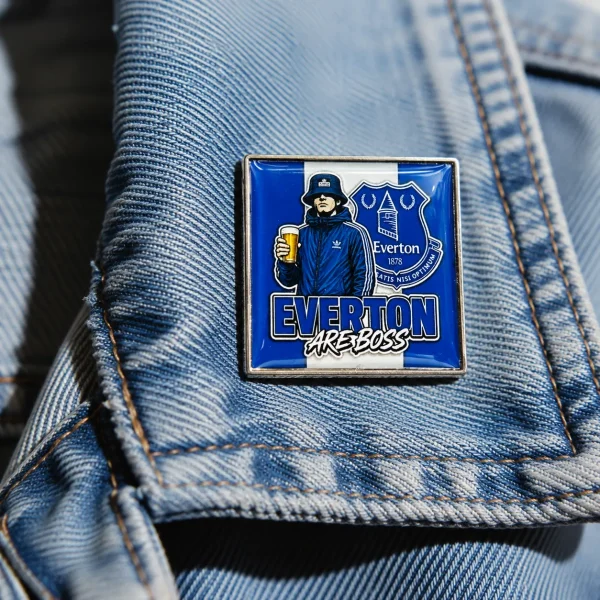 Everton Pin Everton Are Boss Pin Badge